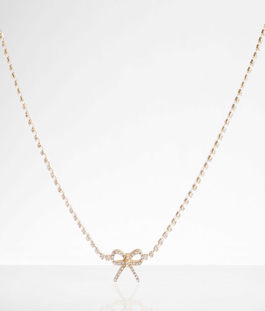 boutique by BKE Glitz Bow Necklace