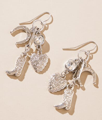 Sterling & Stitch Western Charm Earring front view