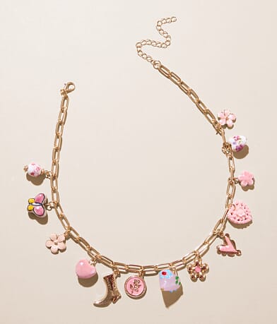 boutique by BKE Girly Charm Necklace front view