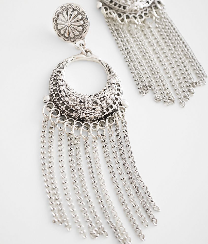Western Chain Fringe Earring