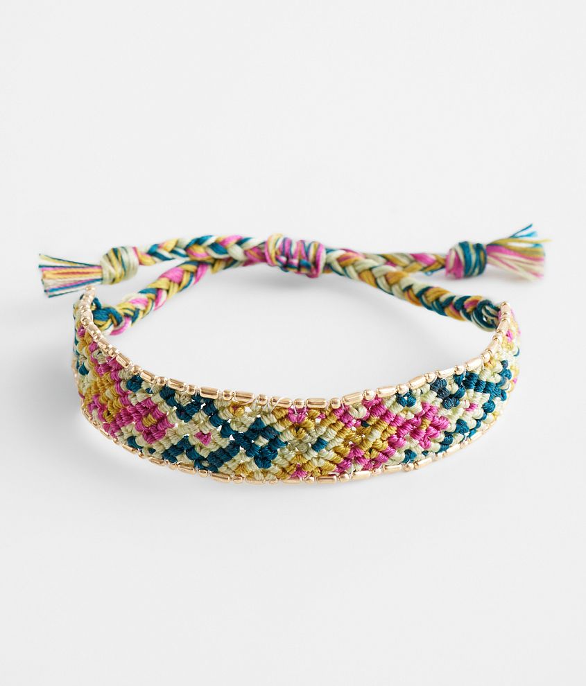 BKE Braided Slider Bracelet front view