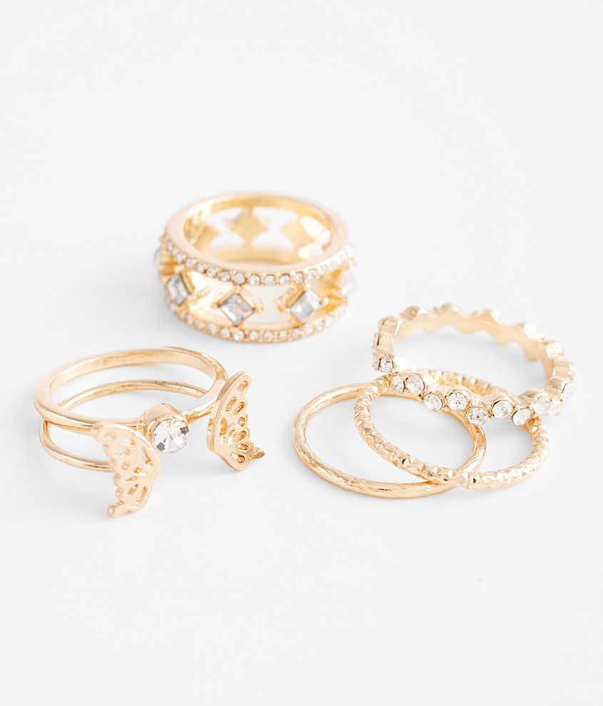 Pack Glitz Ring Set