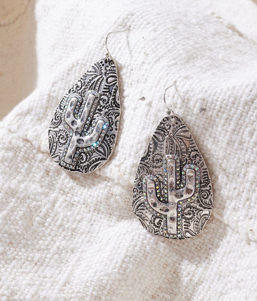 Sterling & Stitch Cactus Drop Earring