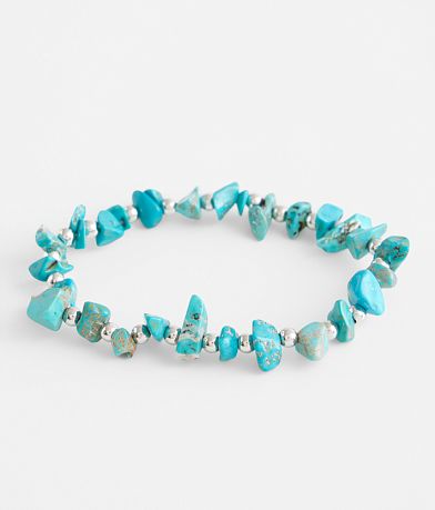 BKE Turquoise Stone Bracelet front view
