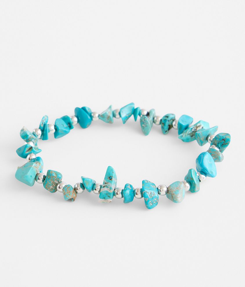 BKE Turquoise Stone Bracelet front view