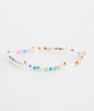 BKE Floral Bead Bracelet front view