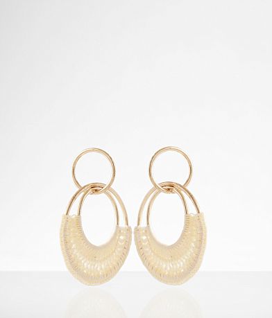 boutique by BKE Crochet Double Hoop Earring front view