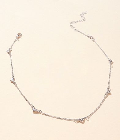 boutique by BKE Dainty Heart Necklace front view