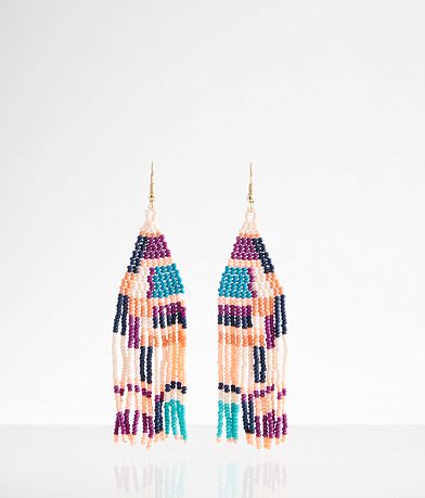 boutique by BKE Fringe Drop Earring front view