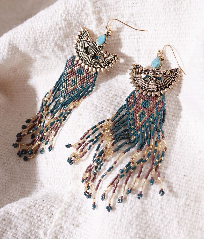 Fringe earrings deals silver