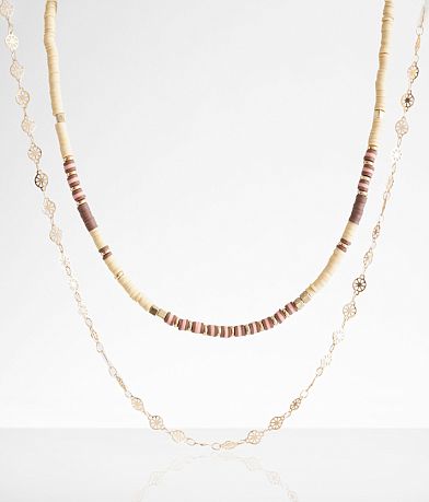 boutique by BKE 2 Pack Assorted Necklace Set front view