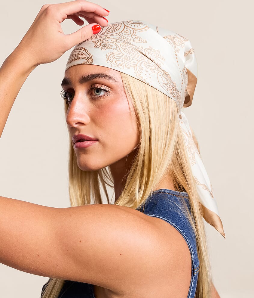 Paisley Satin Fashion Scarf