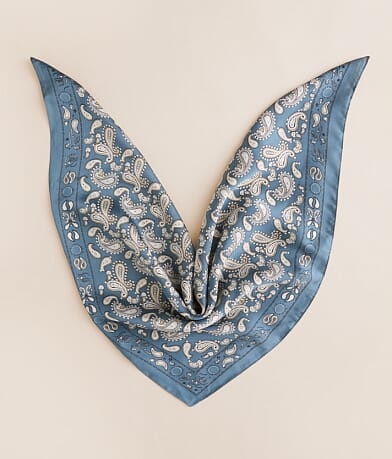 BKE Paisley Satin Fashion Scarf front view