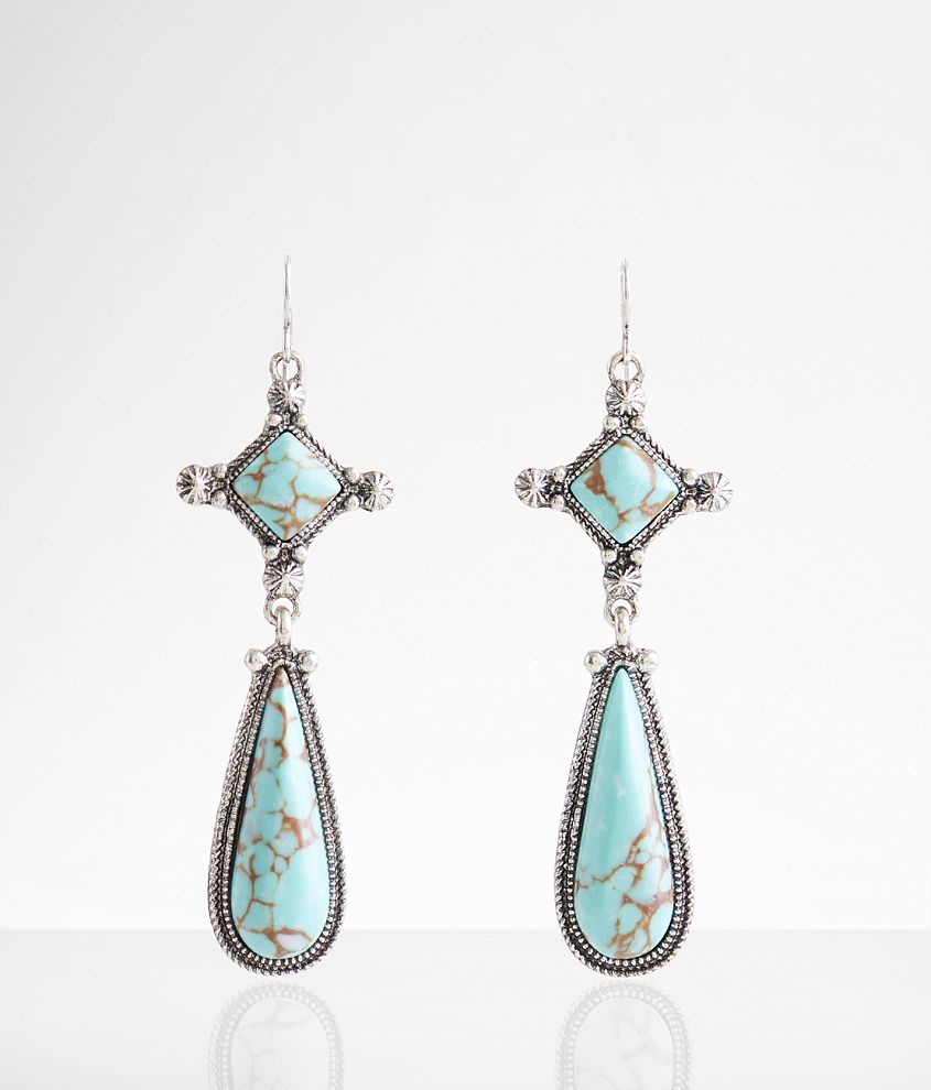boutique by BKE Western Turquoise Earring