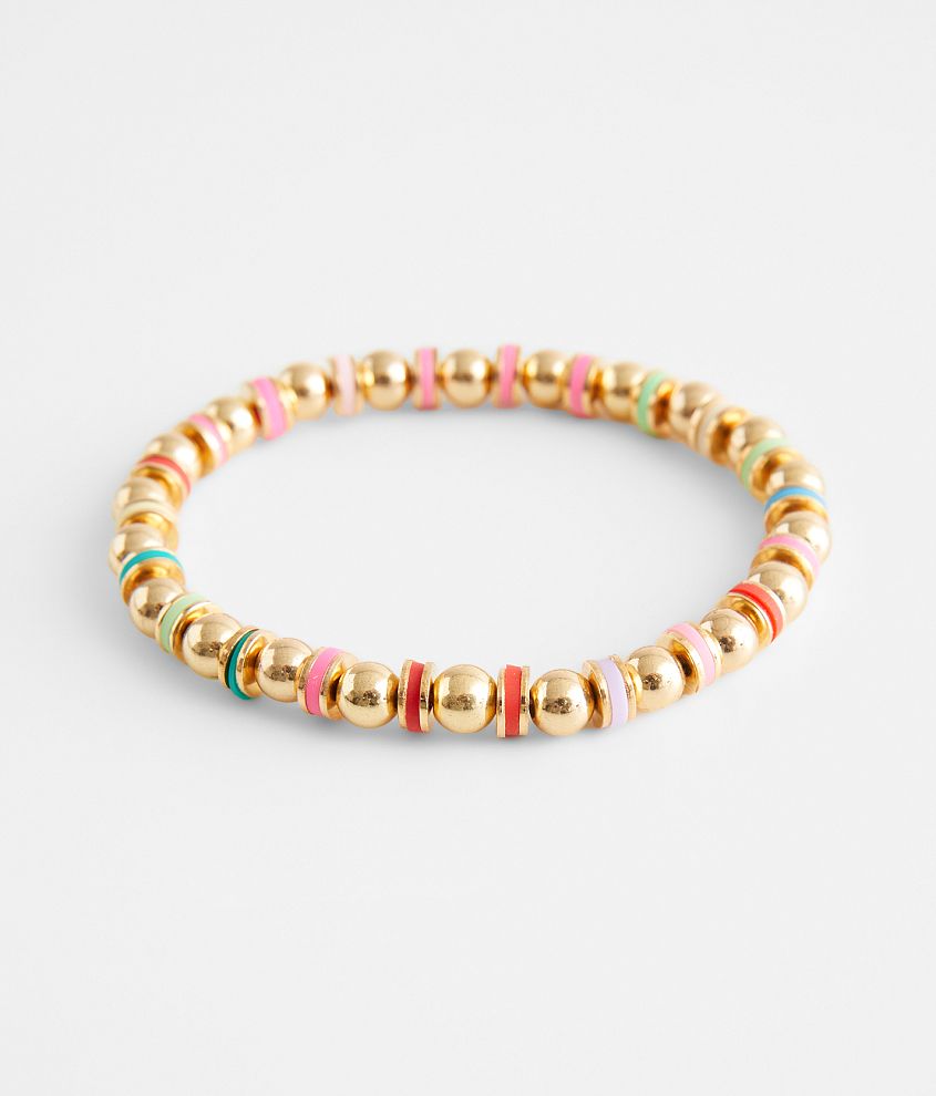 BKE Multi Color Beaded Bracelet front view