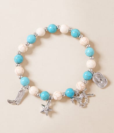 Sterling & Stitch Western Charm Stretch Bracelet front view