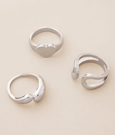 boutique by BKE 3 Pack Ring Set front view