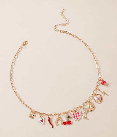 boutique by BKE Trendy Charm Necklace front view