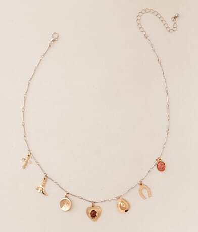 Sterling & Stitch Western Charm Necklace front view