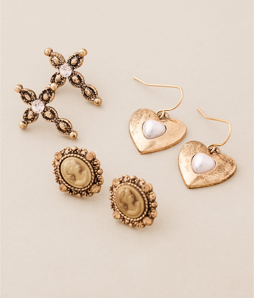 3 Pack Inspiration Earring Set