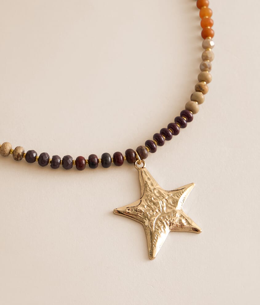 Beaded Star Necklace
