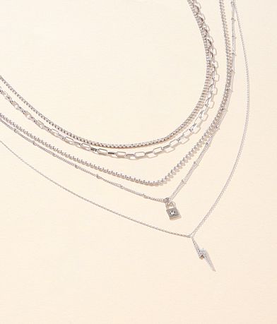 boutique by BKE 2Pack Tiered Necklace Set front view