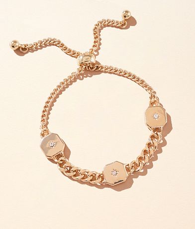 BKE Rhinestone Bracelet front view
