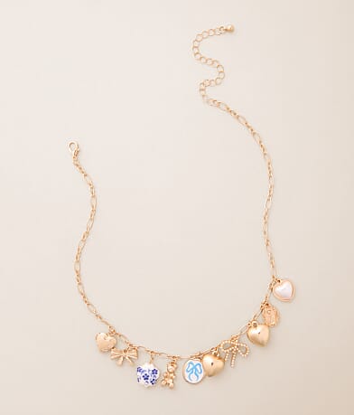 boutique by BKE Girly Charm Necklace front view