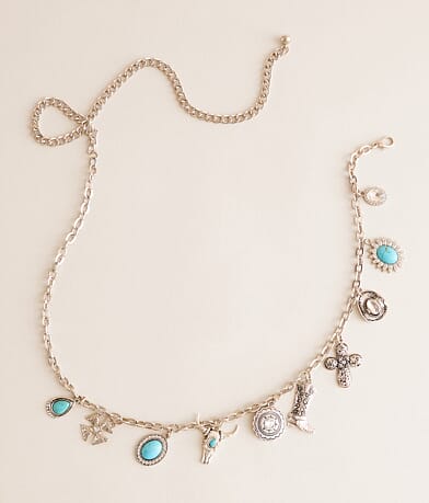 Sterling & Stitch Western Charm Belt front view