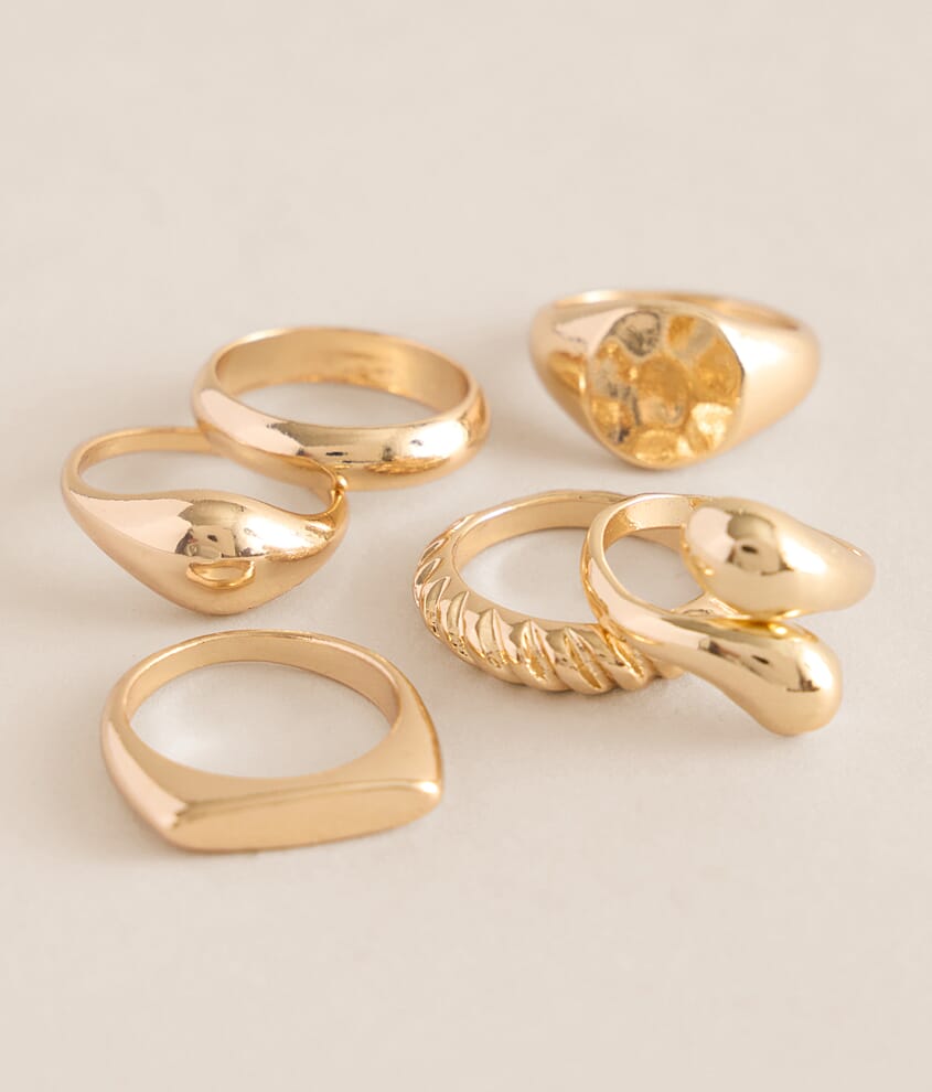 6 Pack Glam Ring Set