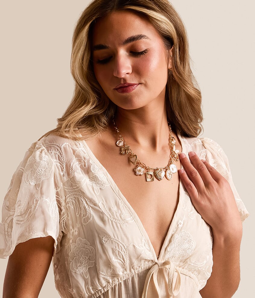 Sweet Statement Charm Necklace - thumbnail 3