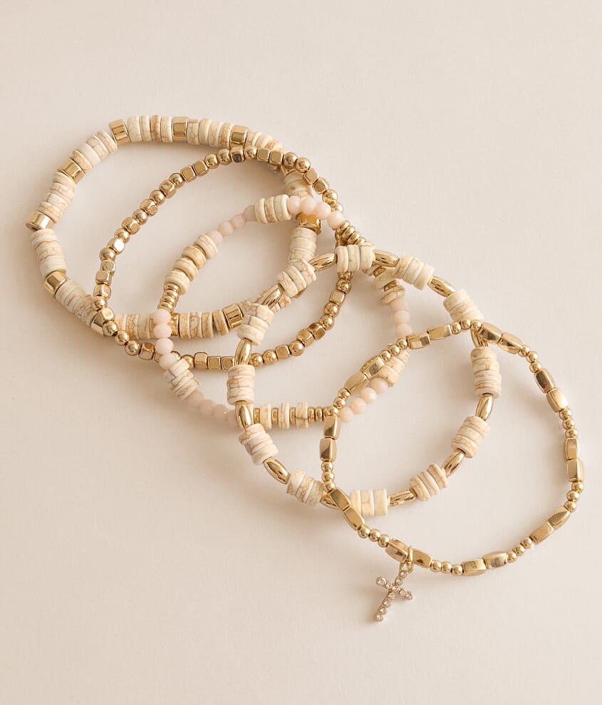 6 Pack Western Cross Bracelet Set