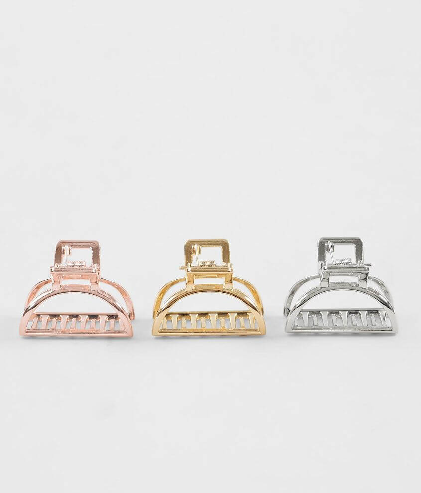 3 Pack Hair Clip Set front view