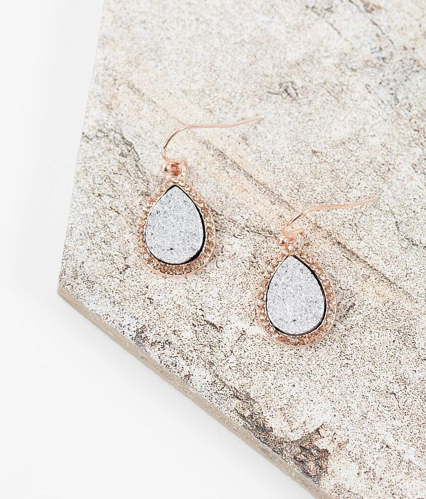 BKE Druzy Drop Earring front view