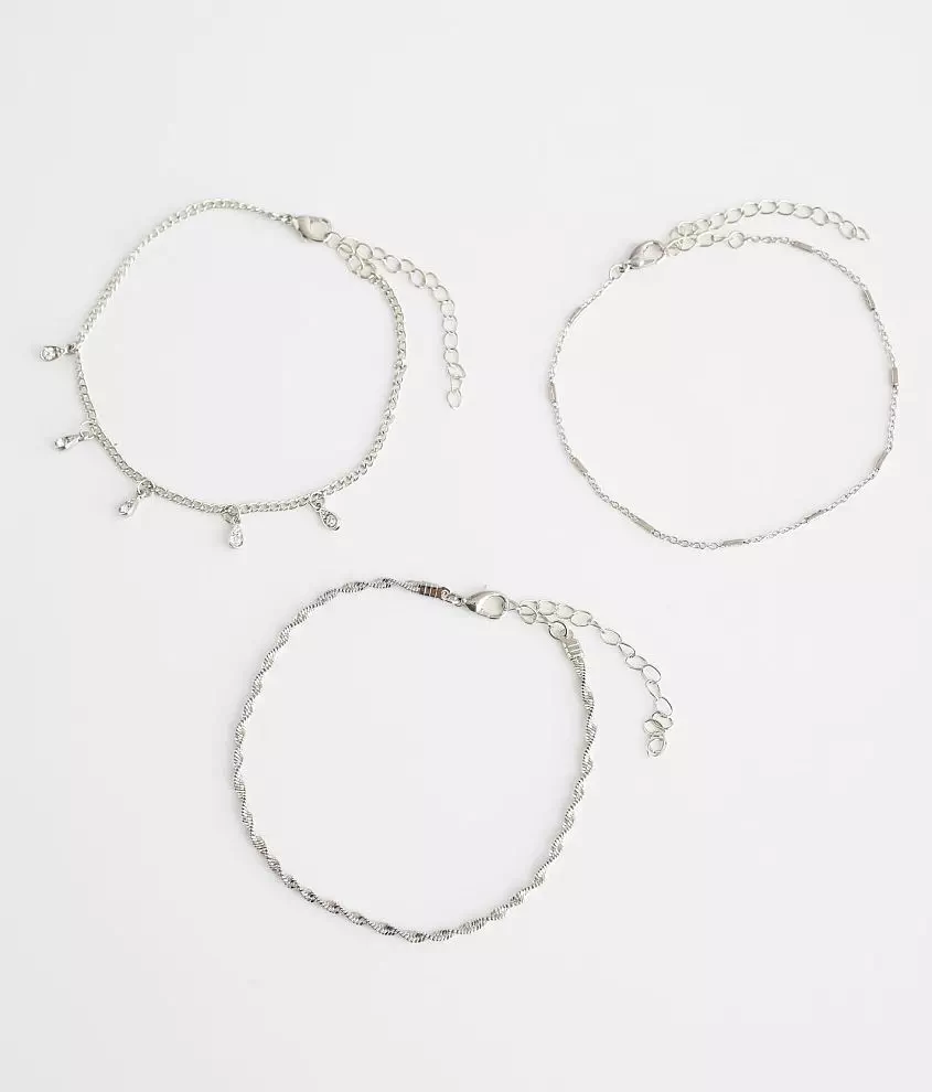 3 Pack Dainty Anklet Set