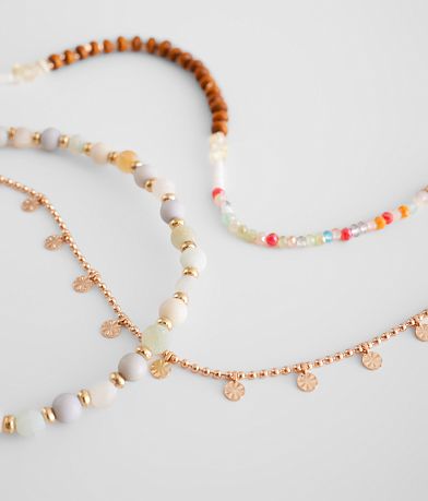 boutique by BKE Layered Bead Anklet misc detail 2 view