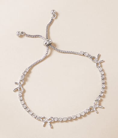 boutique by BKE Glitz Bow Slider Bracelet front view