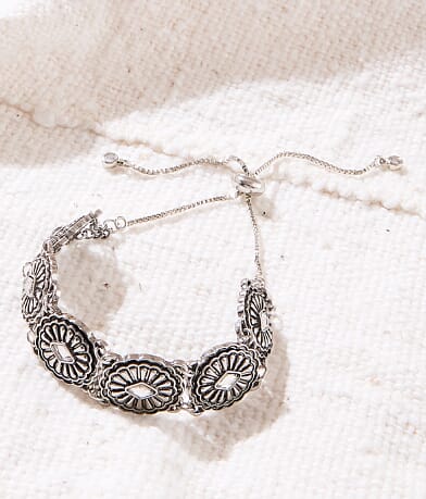 Sterling & Stitch Western Glitz Slider Bracelet front view