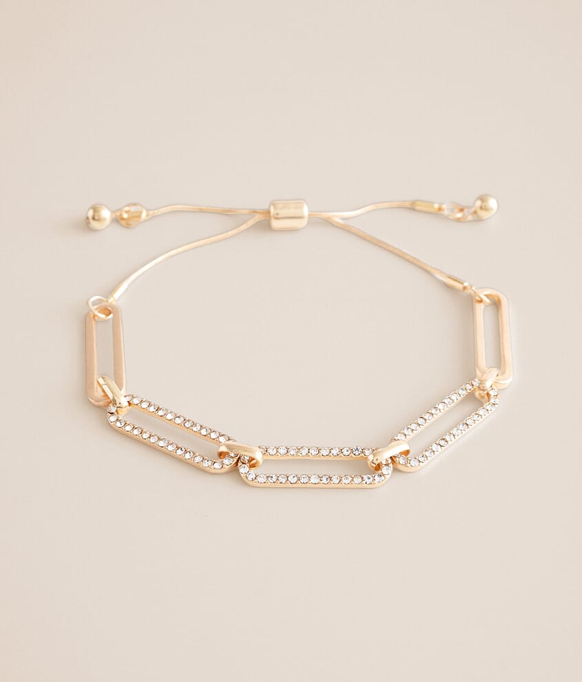 Glitz Paperclip Chain Bracelet