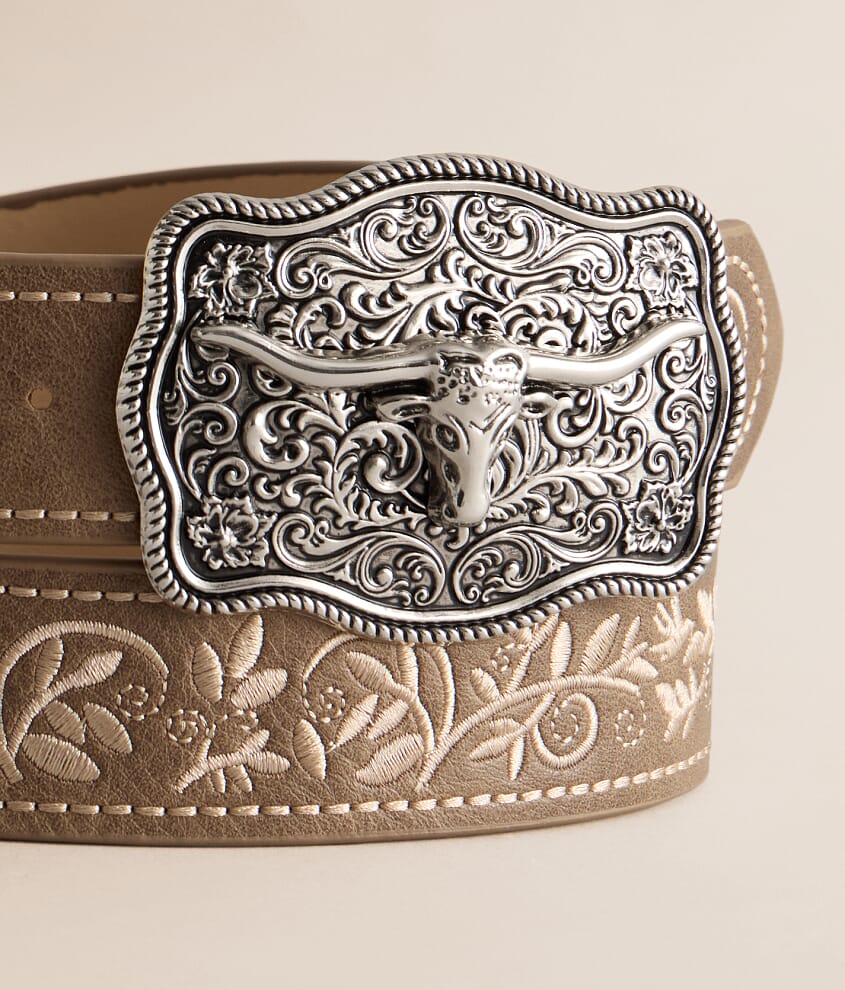 Embroidered Western Belt