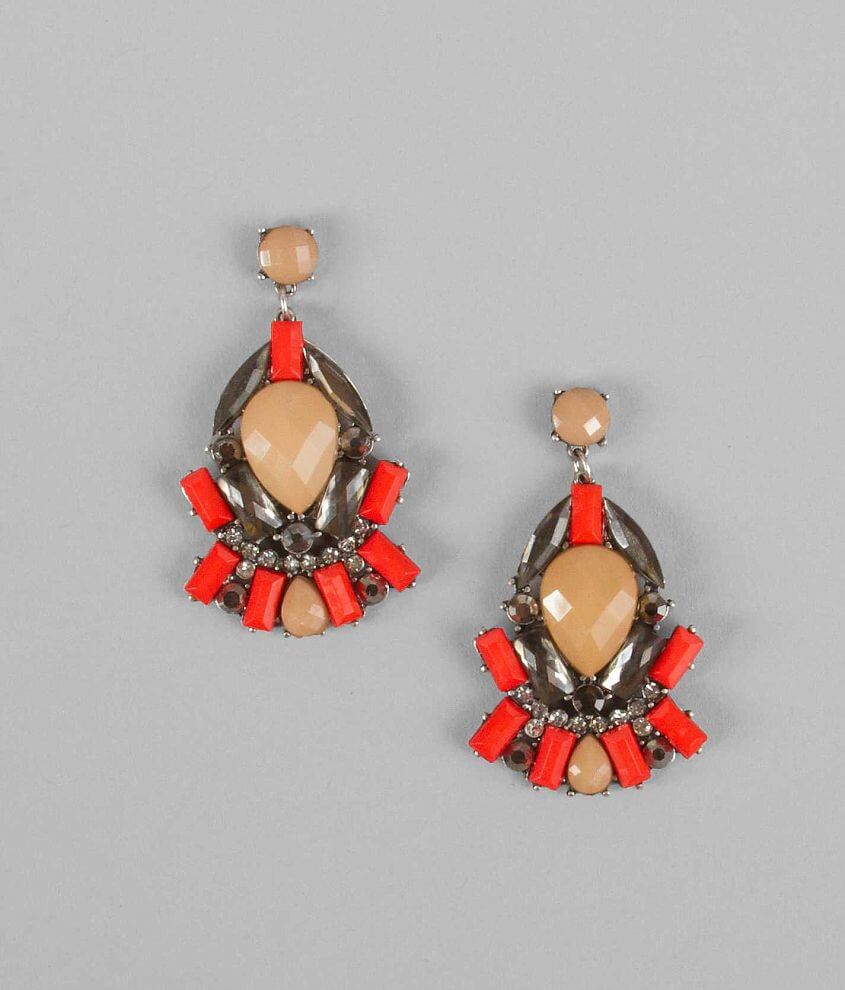 BKE Chunky Stone Earring front view