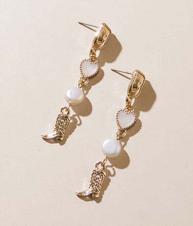 Sterling & Stitch Western Earring front view
