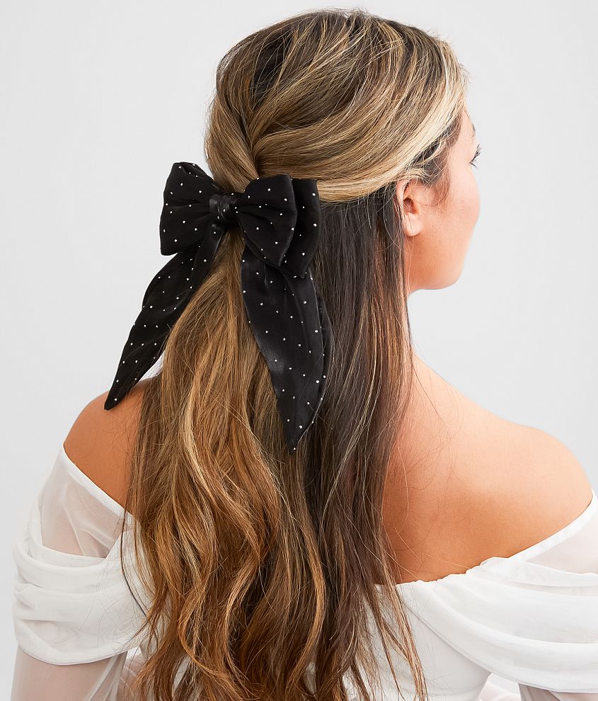 boutique by BKE Glitz Bow Barrette front view