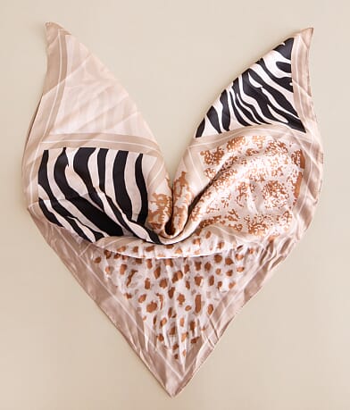 BKE Cheetah Fashion Scarf front view