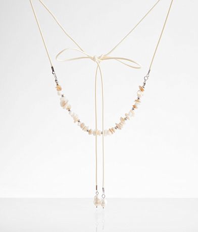 boutique by BKE Tiered Shell Wrap Necklace front view