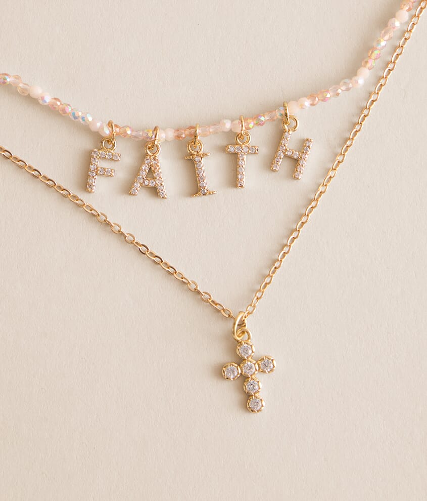 Faith Tiered Necklace - thumbnail 2