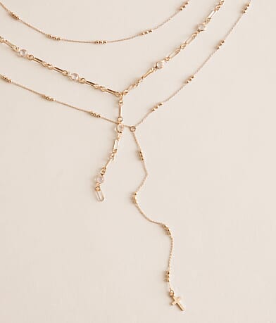 3 Pack Cross Necklace Set thumbnail 2