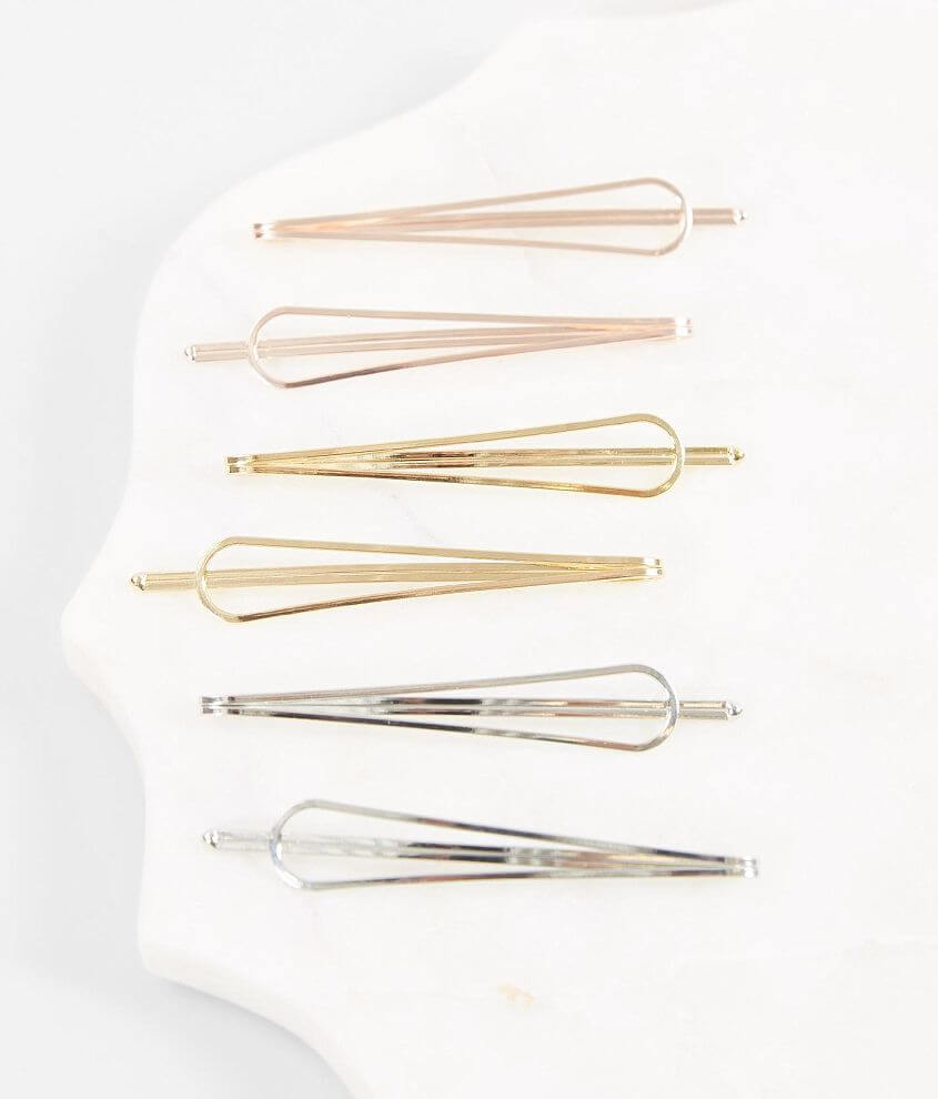 4 Pack Cut-Out Hair Pins front view