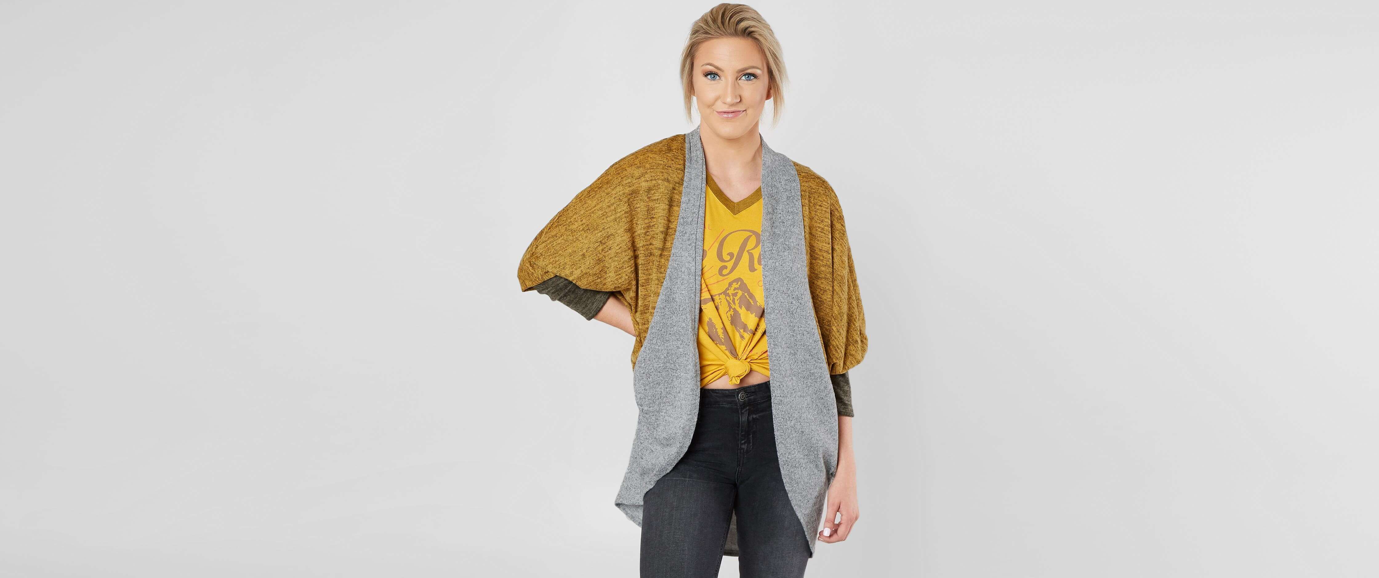 mustard color cardigan sweater