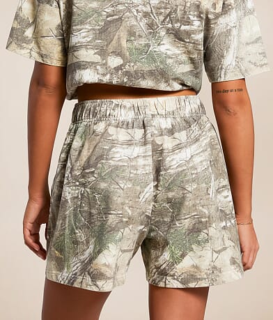 Gilded Intent Camo Knit Short back view